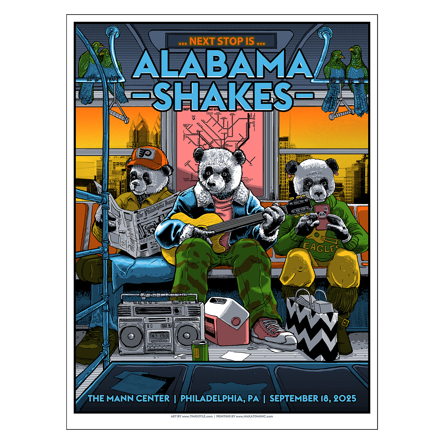 Philadelphia PA 2025 Poster – Alabama Shakes