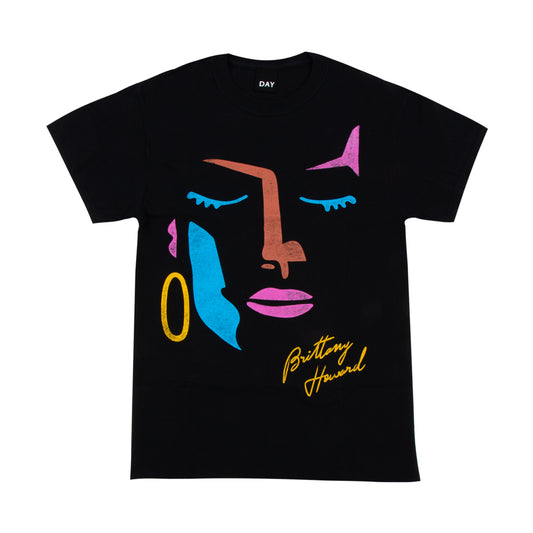 Brittany Abstract Face Tee